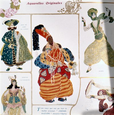 The Great Eunuch, costume design for Diaghilev